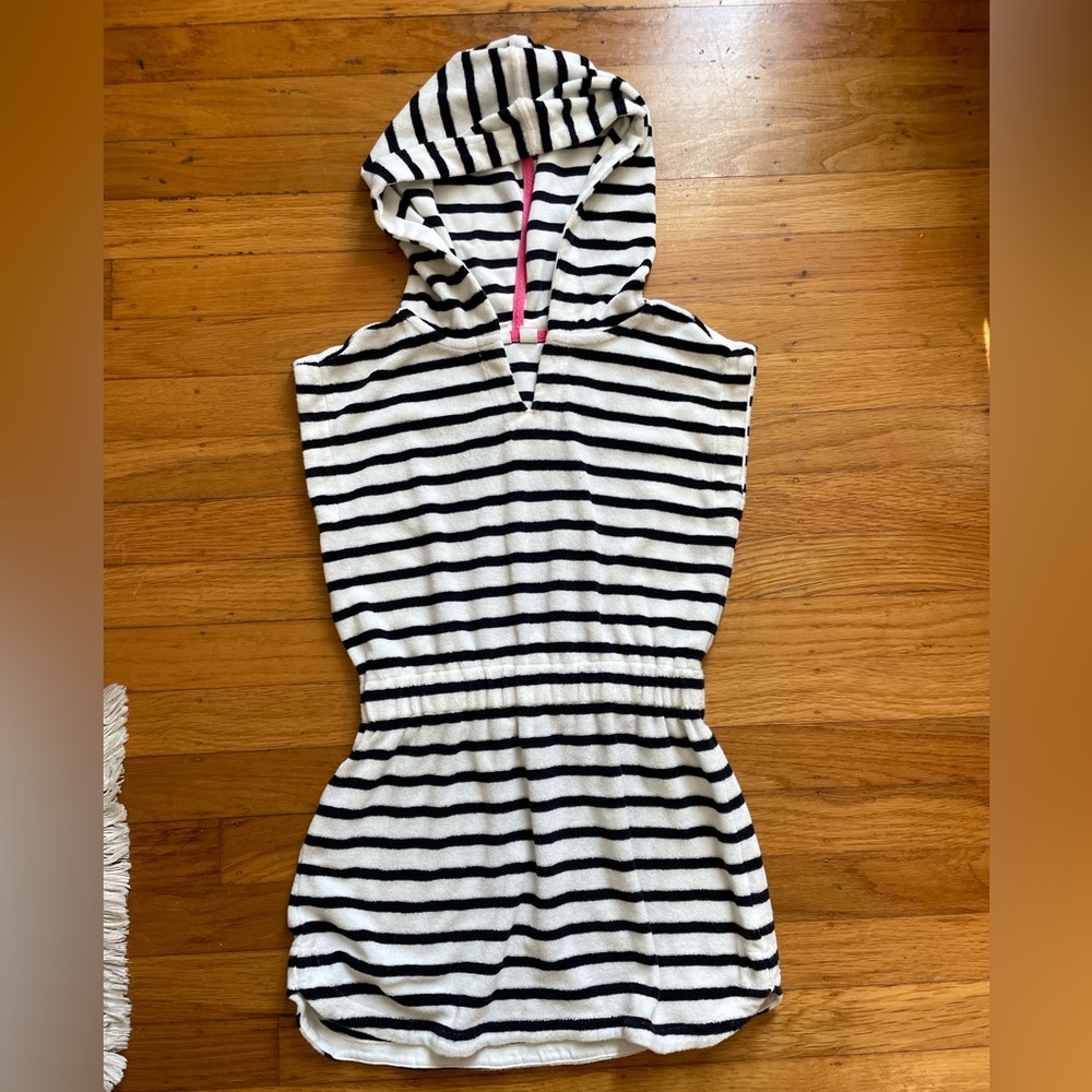 Gap / Striped terry swim coverup minidress